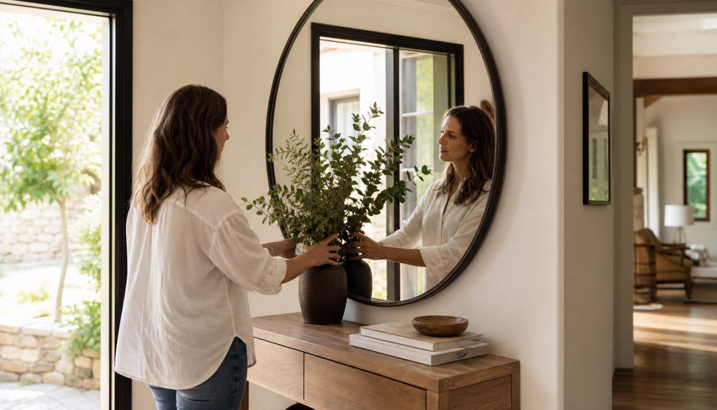 De la lumière à la structure : comment un miroir peut réinventer une entrée